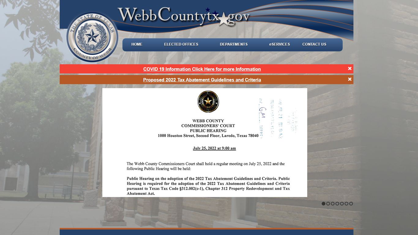 Official Site of Webb County